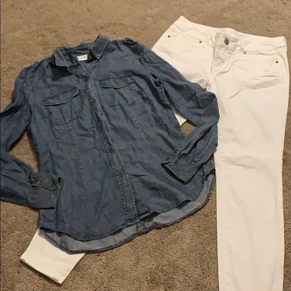 The Limited Denim - 🛍Ny&co jean top the limited legging sz 4